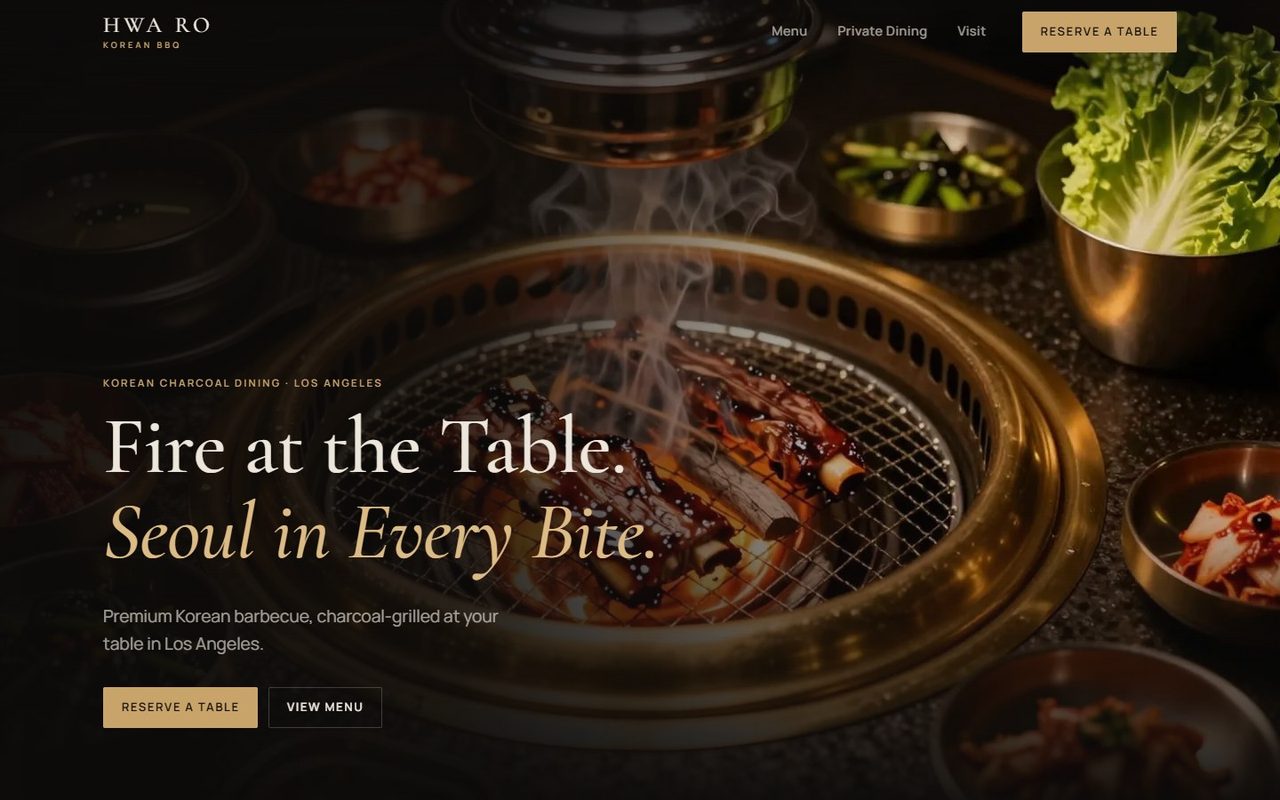 Hwa Ro: Short rib over the coals