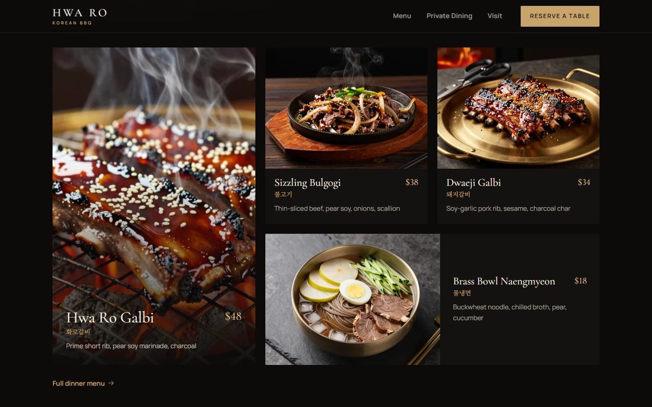 Hwa Ro: Four signature plates