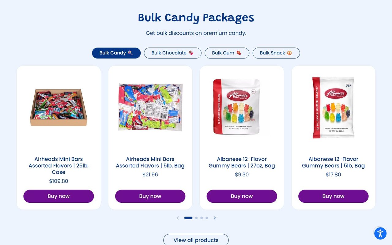Jack's Candy: Bulk candy packages