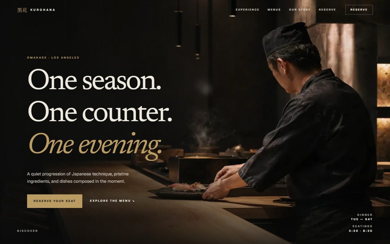 Kurohana: The chef at the counter