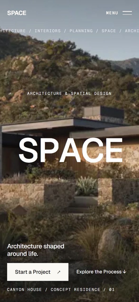 SPACE: The opening on a phone